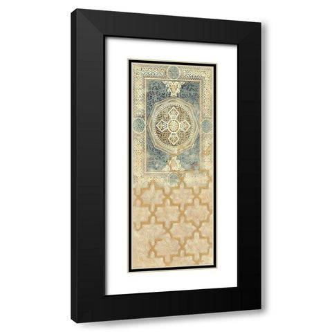 Embellished Tapestry II Black Modern Wood Framed Art Print with Double Matting by Vision Studio