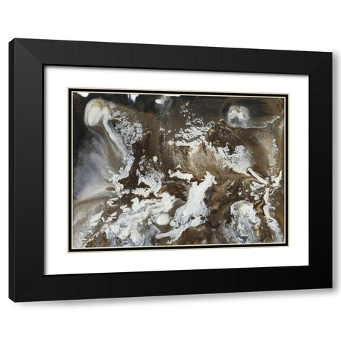 Transmutation III Black Modern Wood Framed Art Print with Double Matting by Bramma, Lila