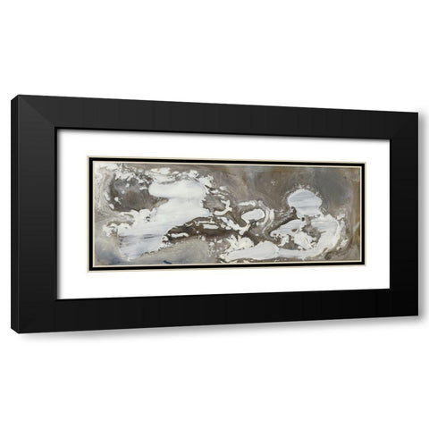 Transmutation VII Black Modern Wood Framed Art Print with Double Matting by Bramma, Lila