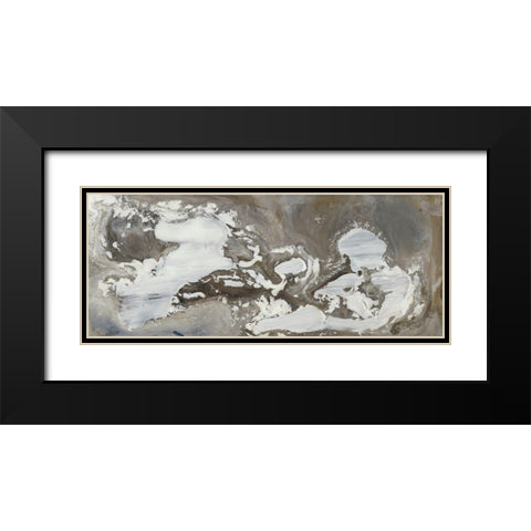 Transmutation VII Black Modern Wood Framed Art Print with Double Matting by Bramma, Lila