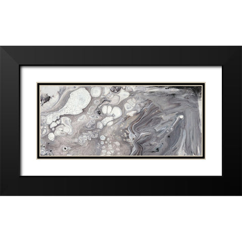 Cycle I Black Modern Wood Framed Art Print with Double Matting by Bramma, Lila