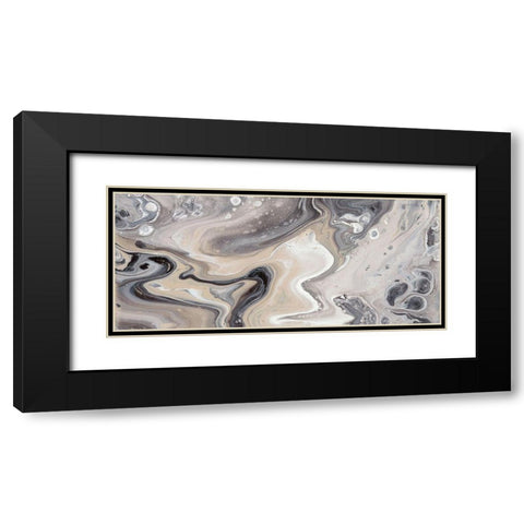 Cycle II Black Modern Wood Framed Art Print with Double Matting by Bramma, Lila
