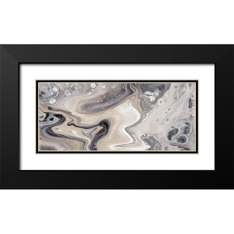 Cycle II Black Modern Wood Framed Art Print with Double Matting by Bramma, Lila