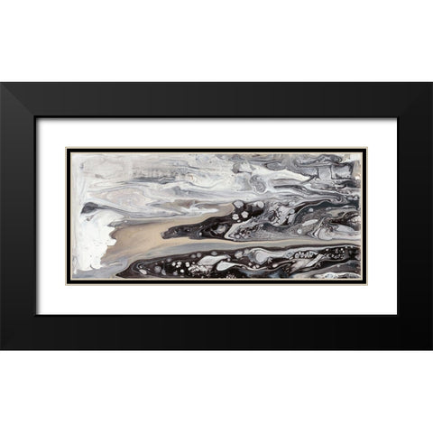 Cycle III Black Modern Wood Framed Art Print with Double Matting by Bramma, Lila