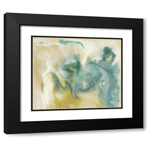 Emerald Tablets I Black Modern Wood Framed Art Print with Double Matting by Bramma, Lila