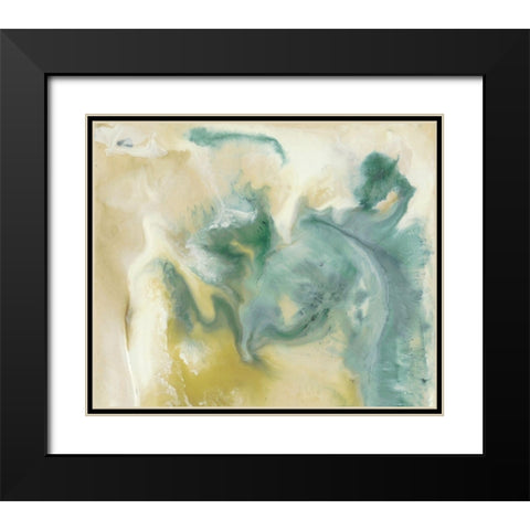Emerald Tablets I Black Modern Wood Framed Art Print with Double Matting by Bramma, Lila