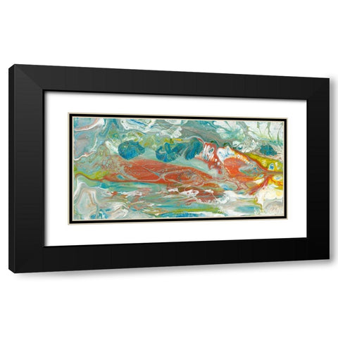 Color of Life II Black Modern Wood Framed Art Print with Double Matting by Bramma, Lila