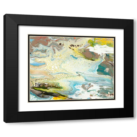 Color of Life III Black Modern Wood Framed Art Print with Double Matting by Bramma, Lila