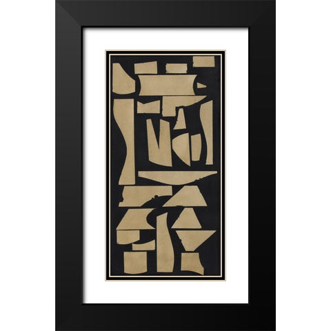 Finial I Black Modern Wood Framed Art Print with Double Matting by Delamater, Rob