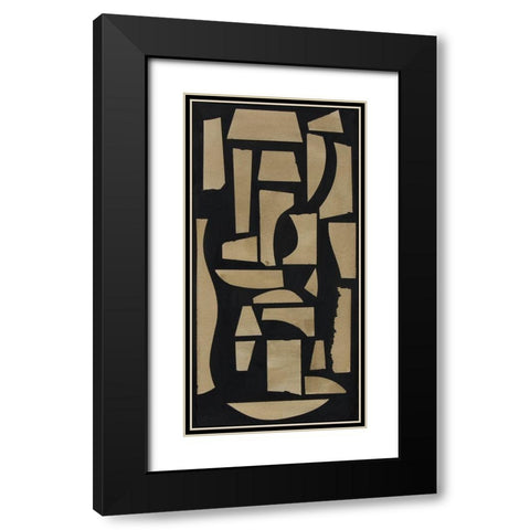 Finial II Black Modern Wood Framed Art Print with Double Matting by Delamater, Rob