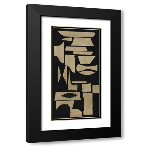 Finial III Black Modern Wood Framed Art Print with Double Matting by Delamater, Rob