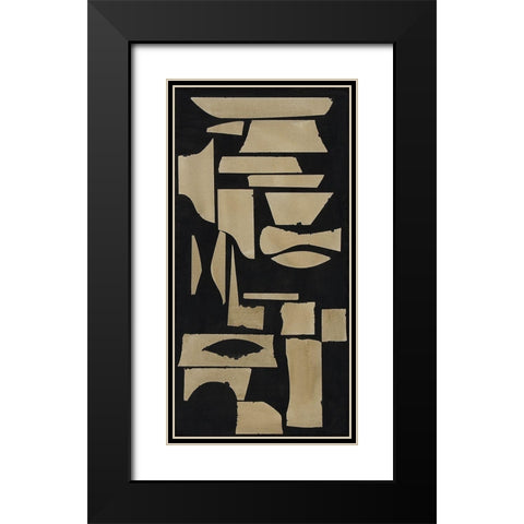 Finial III Black Modern Wood Framed Art Print with Double Matting by Delamater, Rob