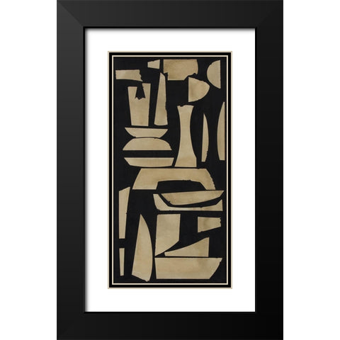 Finial IV Black Modern Wood Framed Art Print with Double Matting by Delamater, Rob