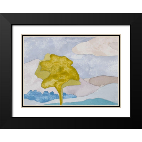 French Countryside III Black Modern Wood Framed Art Print with Double Matting by Delamater, Rob