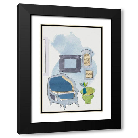 Chateau Interior I Black Modern Wood Framed Art Print with Double Matting by Delamater, Rob