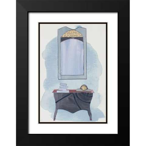 Chateau Interior II Black Modern Wood Framed Art Print with Double Matting by Delamater, Rob