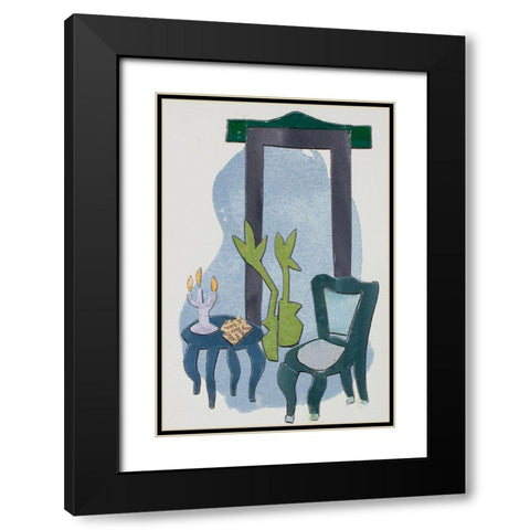 Chateau Interior IV Black Modern Wood Framed Art Print with Double Matting by Delamater, Rob