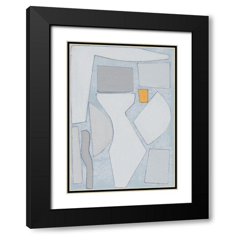 Elements of the Chateau IV Black Modern Wood Framed Art Print with Double Matting by Delamater, Rob