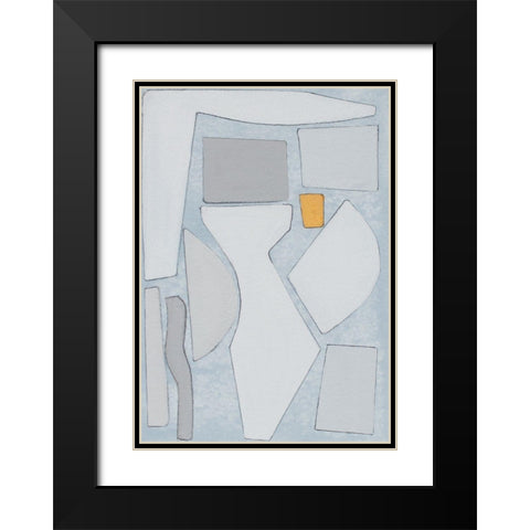 Elements of the Chateau IV Black Modern Wood Framed Art Print with Double Matting by Delamater, Rob