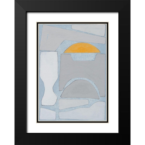 Elements of the Chateau V Black Modern Wood Framed Art Print with Double Matting by Delamater, Rob