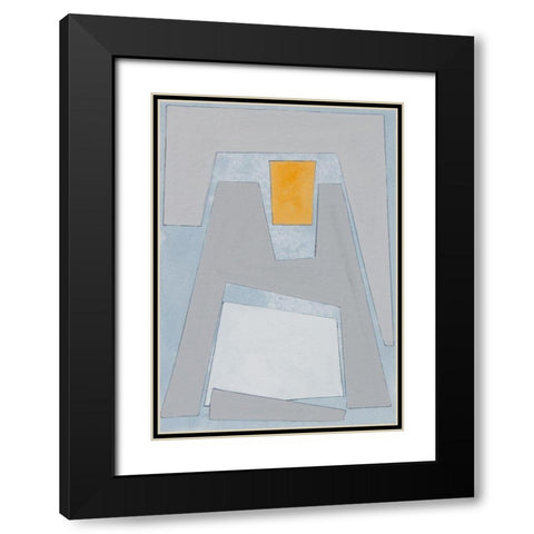 Elements of the Chateau VII Black Modern Wood Framed Art Print with Double Matting by Delamater, Rob