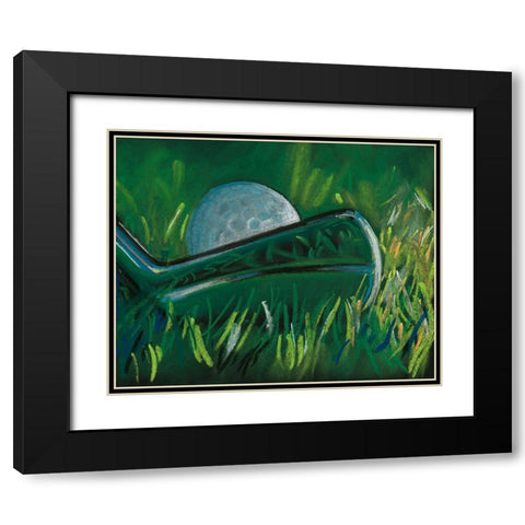 Tee Time I Black Modern Wood Framed Art Print with Double Matting by Parker, Jennifer Paxton