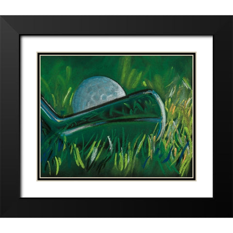 Tee Time I Black Modern Wood Framed Art Print with Double Matting by Parker, Jennifer Paxton