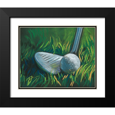 Tee Time II Black Modern Wood Framed Art Print with Double Matting by Parker, Jennifer Paxton