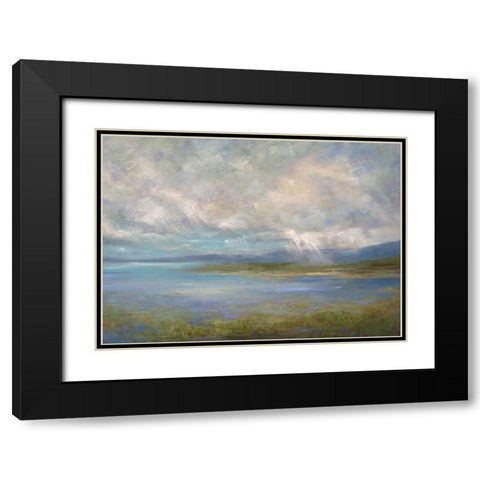 South Bay Lights  Black Modern Wood Framed Art Print with Double Matting by Finch, Sheila