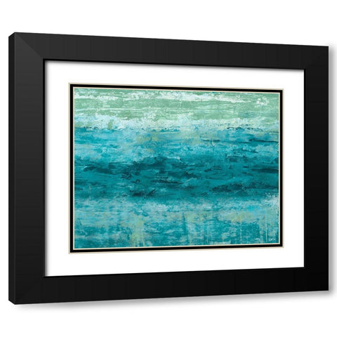 Aegean Seas I Black Modern Wood Framed Art Print with Double Matting by Chandler, Sharon