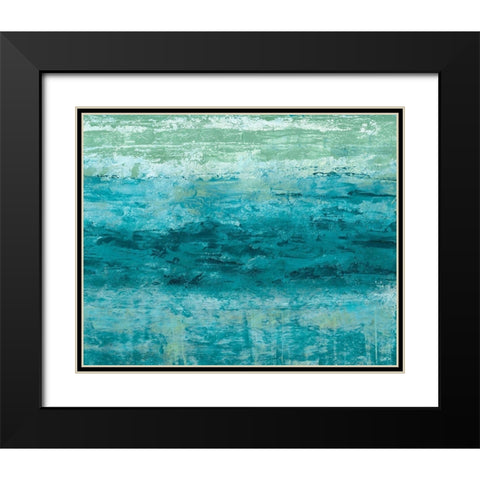 Aegean Seas I Black Modern Wood Framed Art Print with Double Matting by Chandler, Sharon