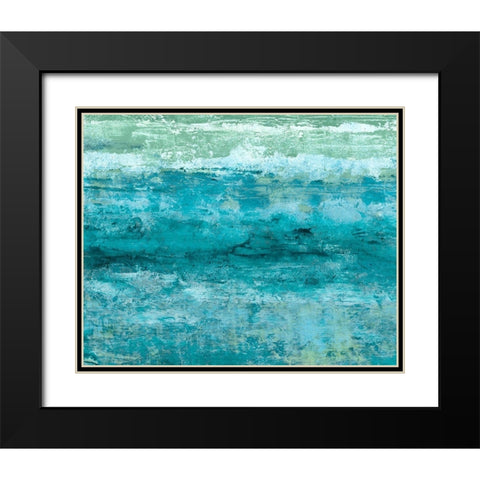 Aegean Seas II Black Modern Wood Framed Art Print with Double Matting by Chandler, Sharon