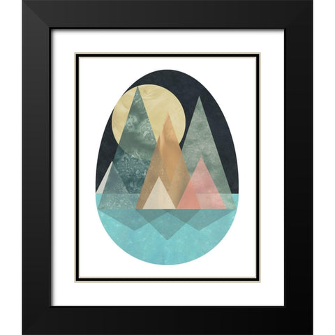 Terra Forms I Black Modern Wood Framed Art Print with Double Matting by Vess, June Erica