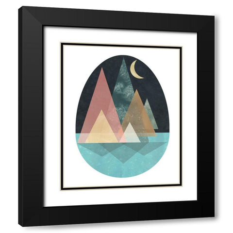 Terra Forms II Black Modern Wood Framed Art Print with Double Matting by Vess, June Erica