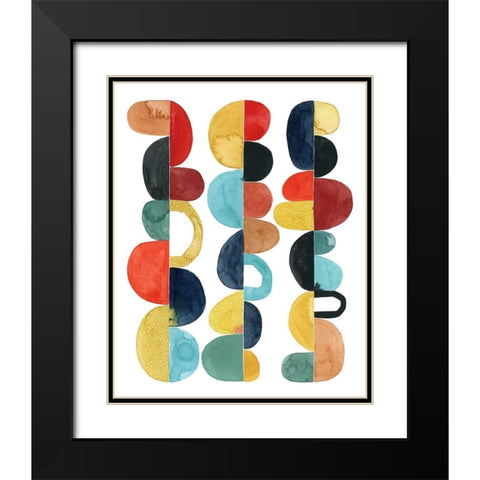 Midcentury Sunrise I Black Modern Wood Framed Art Print with Double Matting by Popp, Grace