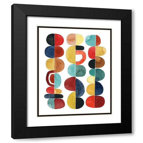 Midcentury Sunrise II Black Modern Wood Framed Art Print with Double Matting by Popp, Grace
