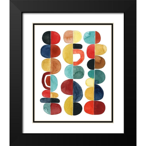 Midcentury Sunrise II Black Modern Wood Framed Art Print with Double Matting by Popp, Grace