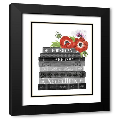 Book Dream II Black Modern Wood Framed Art Print with Double Matting by Popp, Grace