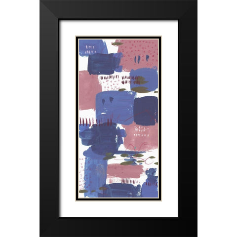 The Movement II Black Modern Wood Framed Art Print with Double Matting by Wang, Melissa