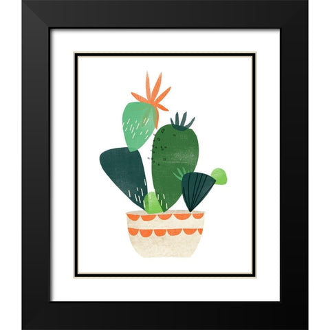 Happy Plants IV Black Modern Wood Framed Art Print with Double Matting by Vess, June Erica