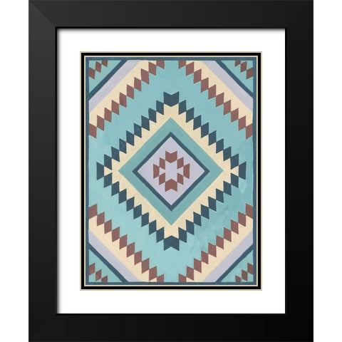 Tribal Structure I Black Modern Wood Framed Art Print with Double Matting by Wang, Melissa
