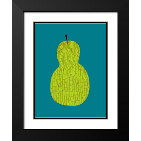 Fruit Party IV Black Modern Wood Framed Art Print with Double Matting by Zarris, Chariklia