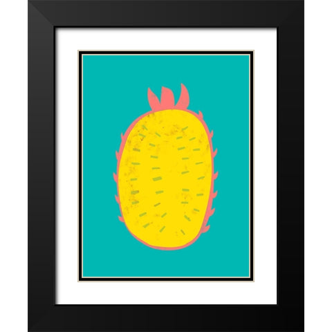 Fruit Party V Black Modern Wood Framed Art Print with Double Matting by Zarris, Chariklia