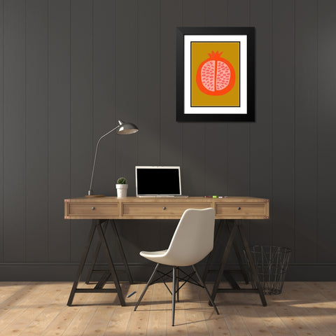 Fruit Party VI Black Modern Wood Framed Art Print with Double Matting by Zarris, Chariklia