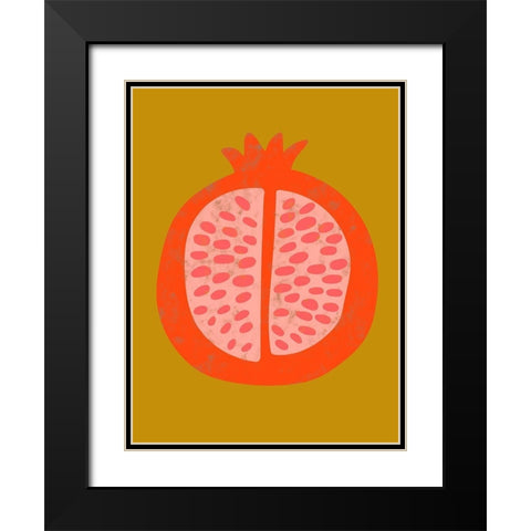 Fruit Party VI Black Modern Wood Framed Art Print with Double Matting by Zarris, Chariklia