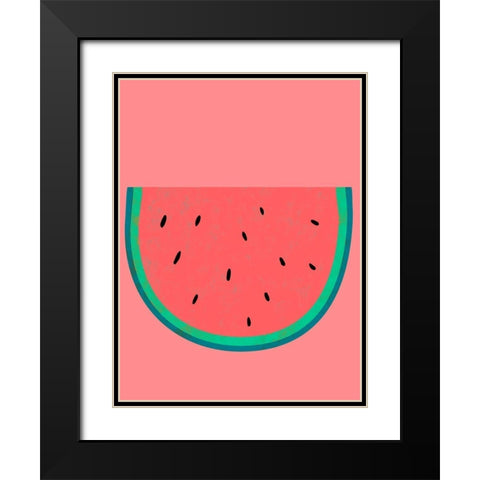 Fruit Party VIII Black Modern Wood Framed Art Print with Double Matting by Zarris, Chariklia