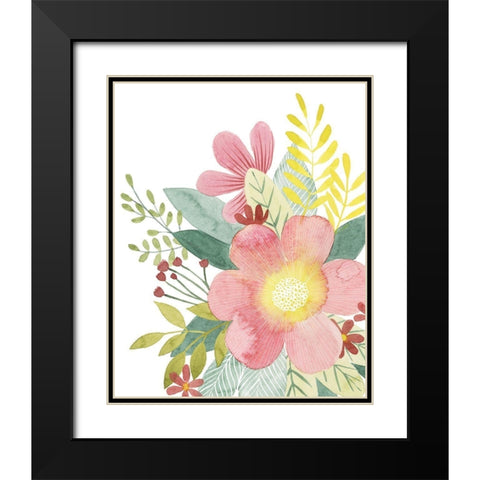 Colossal Florals II Black Modern Wood Framed Art Print with Double Matting by Popp, Grace
