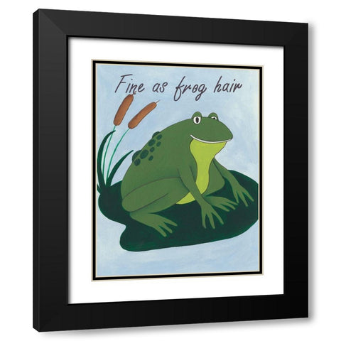 Animal Expressions I Black Modern Wood Framed Art Print with Double Matting by Moore, Regina