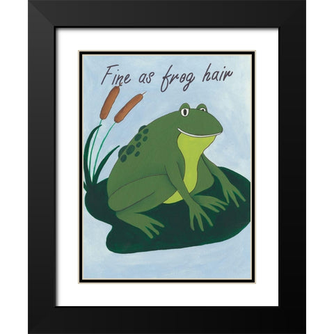 Animal Expressions I Black Modern Wood Framed Art Print with Double Matting by Moore, Regina
