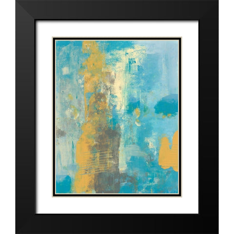 Caribbean Sea II Black Modern Wood Framed Art Print with Double Matting by Moore, Regina